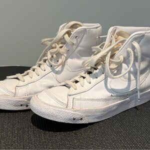 Nike Blazer White High-Top Leather Sneakers